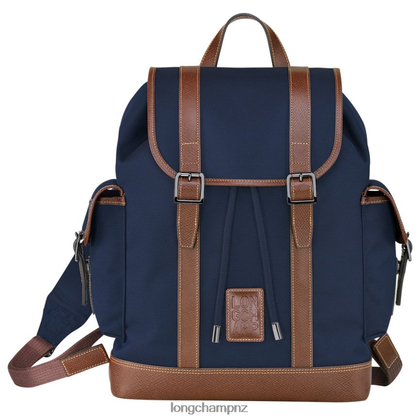 Men Blue Longchamp Boxford Backpack Bags L064081104