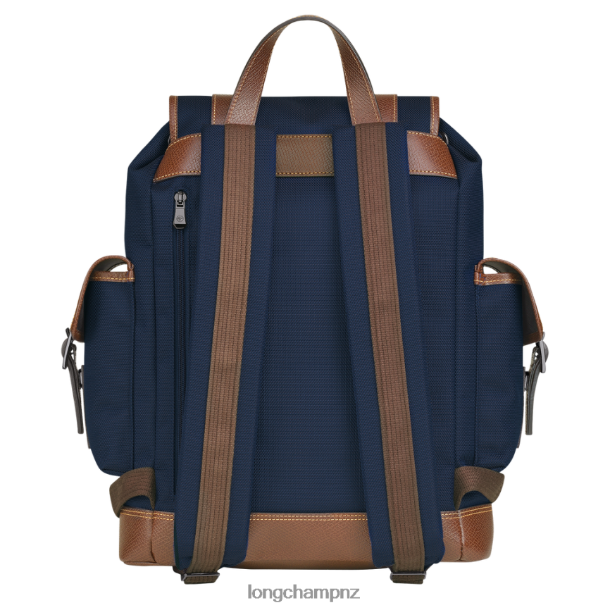 Men Blue Longchamp Boxford Backpack Bags L064081104