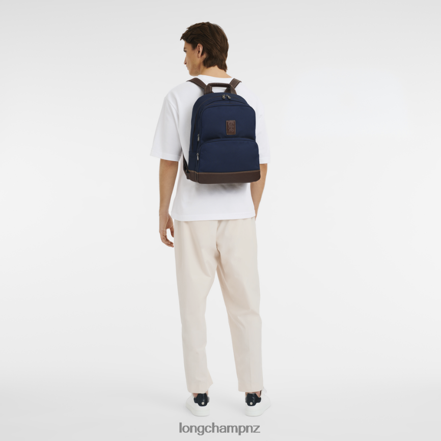 Men Blue Longchamp Boxford Backpack Bags L064081106
