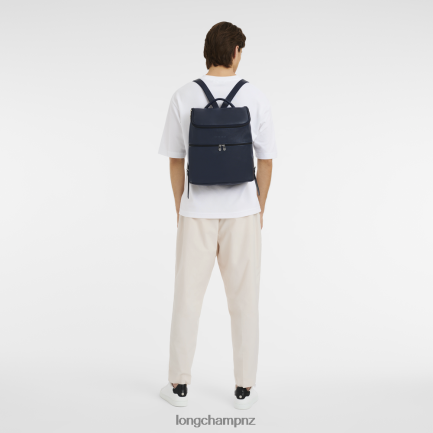 Men Navy Longchamp Le Foulonne Backpack Bags L06408449