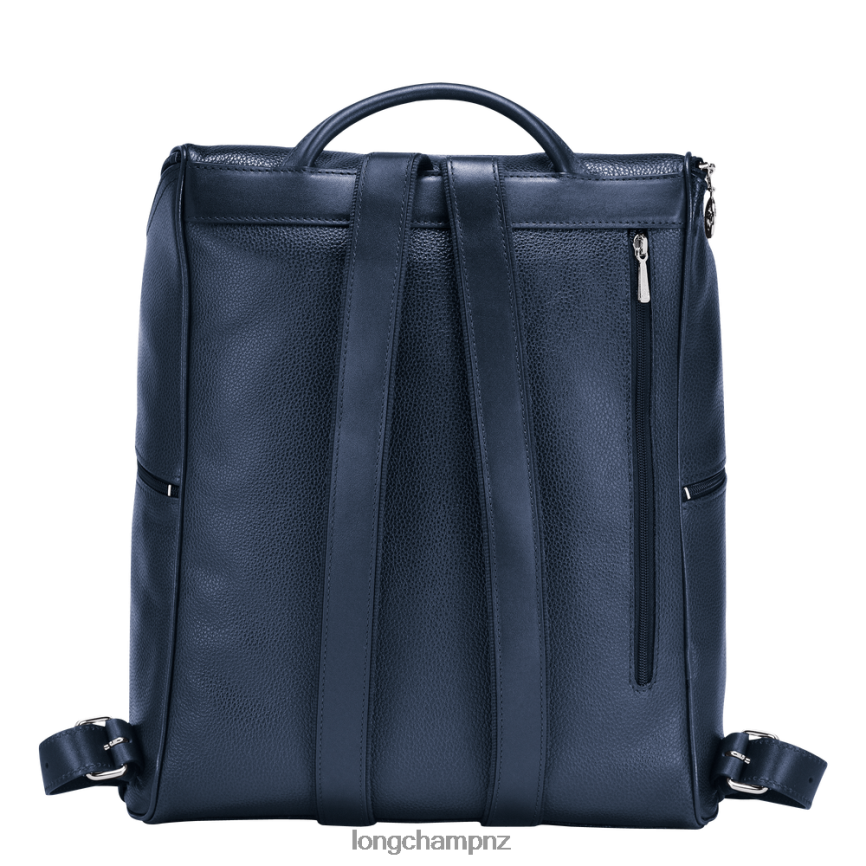 Men Navy Longchamp Le Foulonne Backpack Bags L06408449
