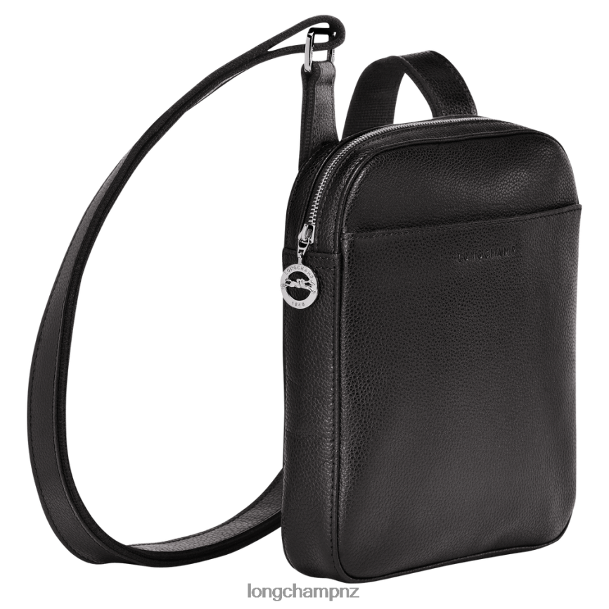 Men Black Longchamp Le Foulonne Crossbody bag Bags L064081122