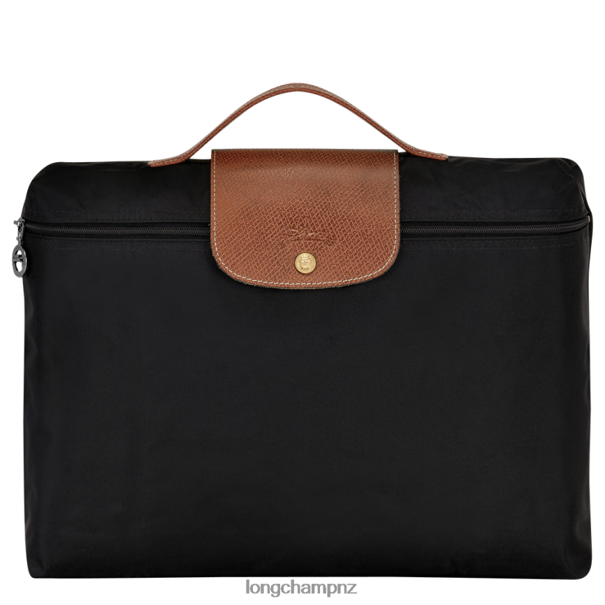Men Black Longchamp Le Pliage Original Briefcase Bags L06408485