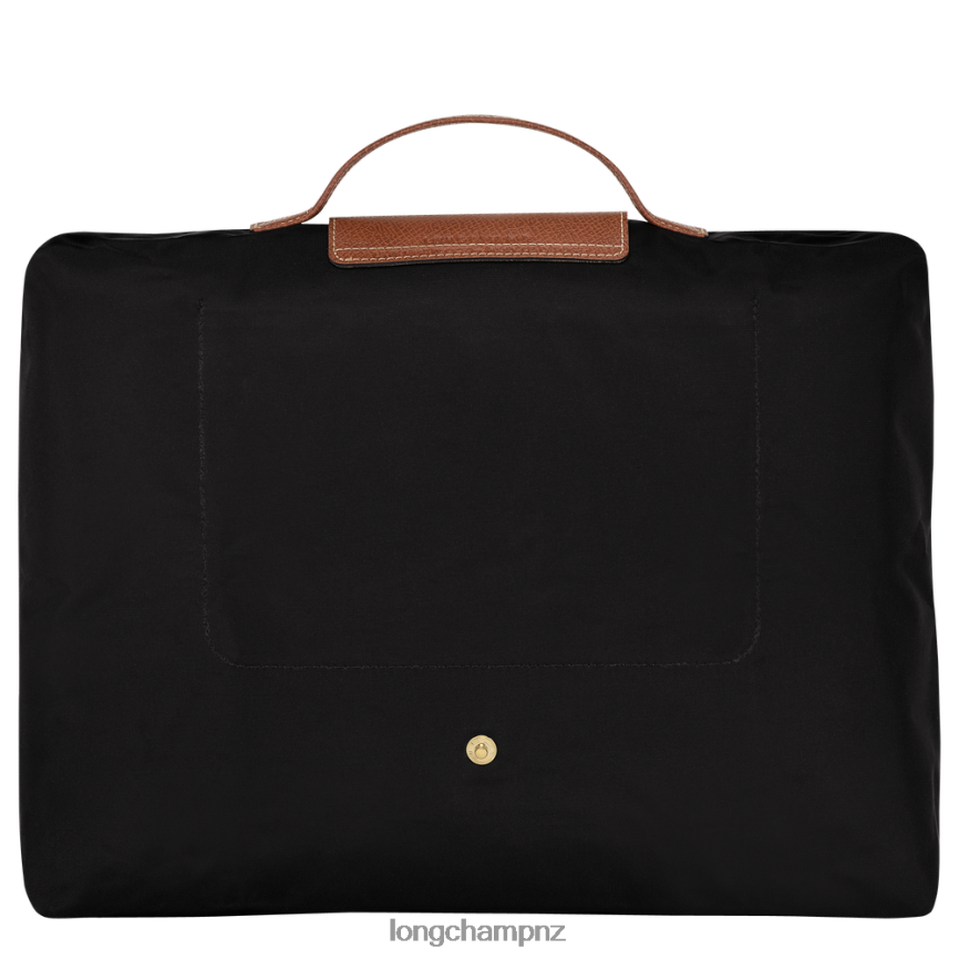 Men Black Longchamp Le Pliage Original Briefcase Bags L06408485