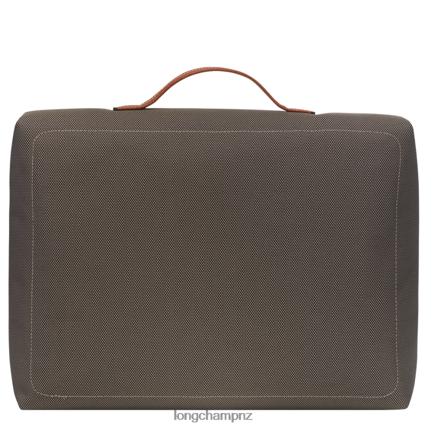 Men Brown Longchamp Boxford Briefcase Bags L064081098