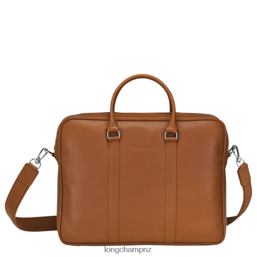 Men Caramel Longchamp Le Foulonne Briefcase Bags L064081090