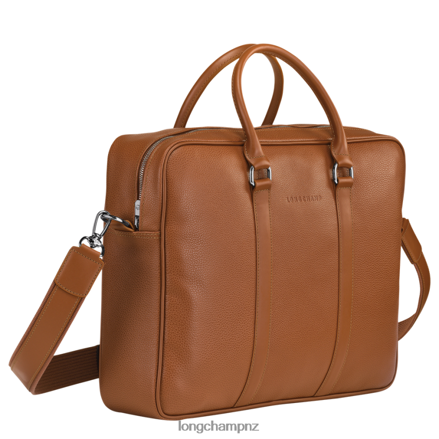 Men Caramel Longchamp Le Foulonne Briefcase Bags L064081090