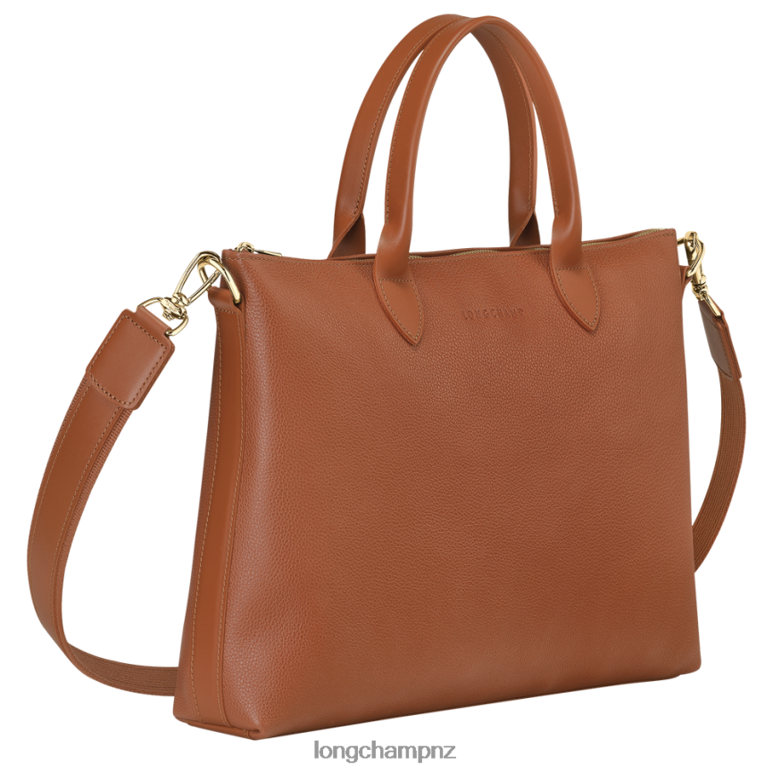 Men Caramel Longchamp Le Foulonne Briefcase Bags L06408468