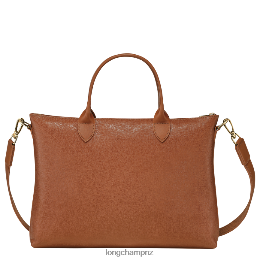 Men Caramel Longchamp Le Foulonne Briefcase Bags L06408468