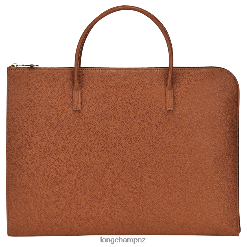 Men Caramel Longchamp Le Foulonne Briefcase Bags L06408471