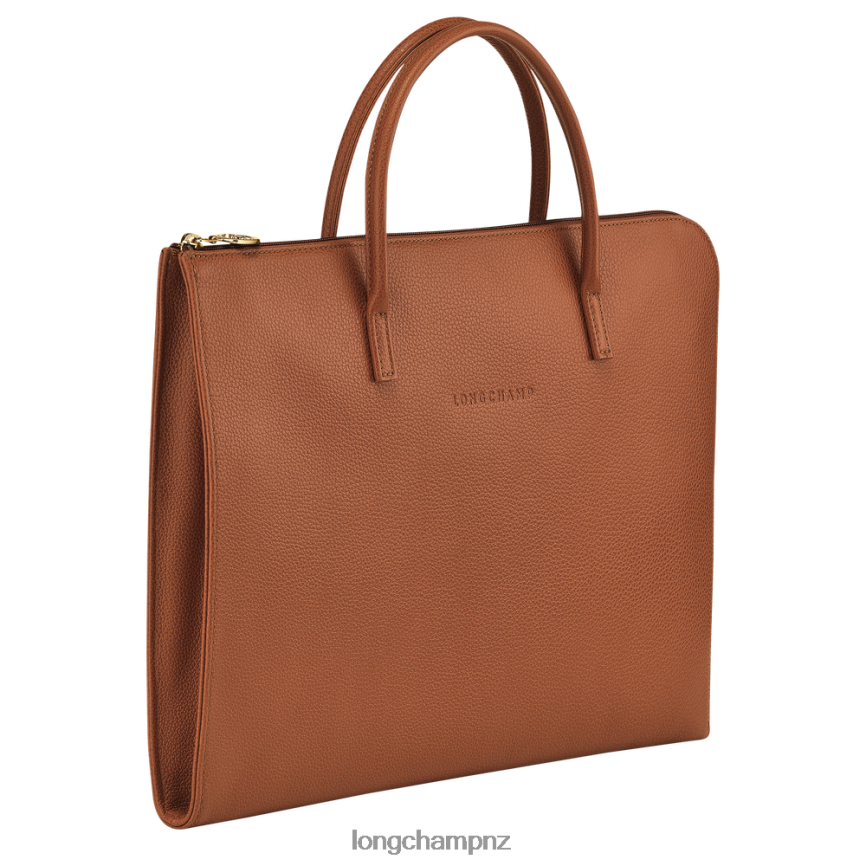 Men Caramel Longchamp Le Foulonne Briefcase Bags L06408471
