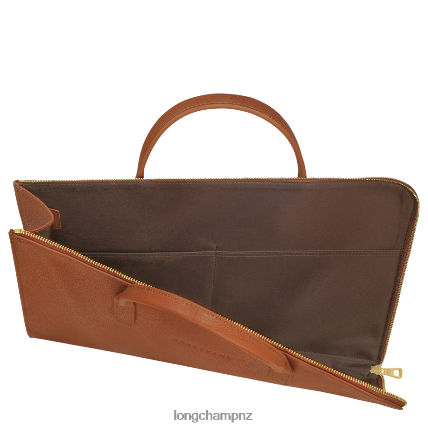 Men Caramel Longchamp Le Foulonne Briefcase Bags L06408471