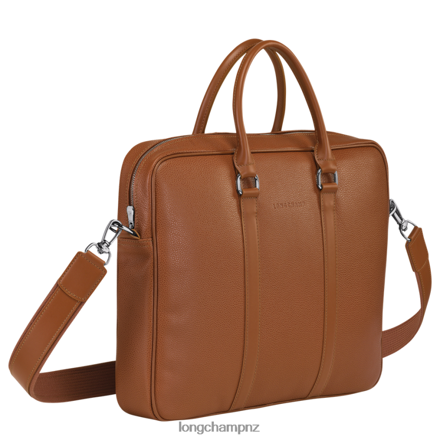 Men Caramel Longchamp Le Foulonne Briefcase Bags L06408480