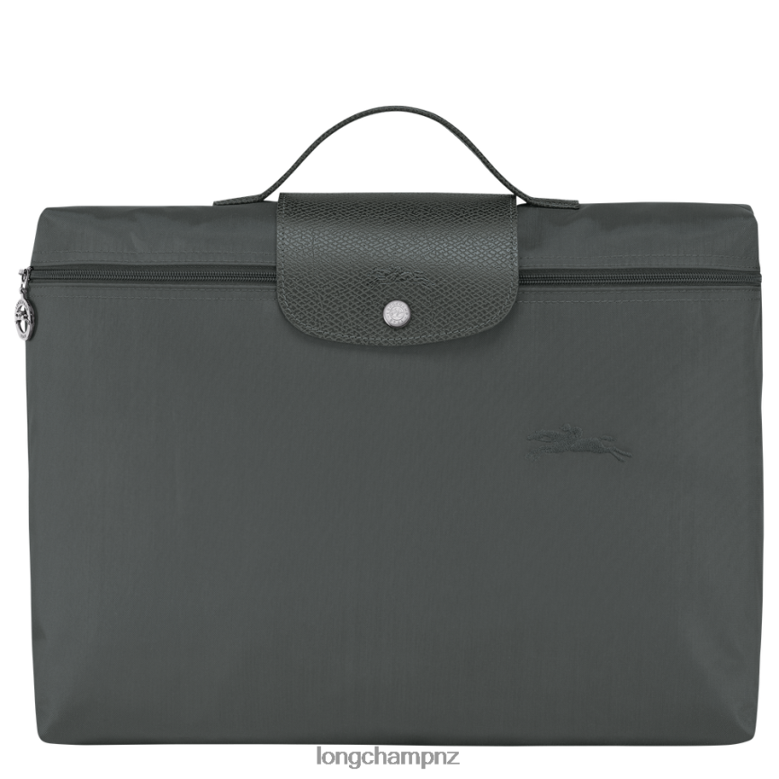 Men Graphite Longchamp Le Pliage Green Document folder Bags L06408495