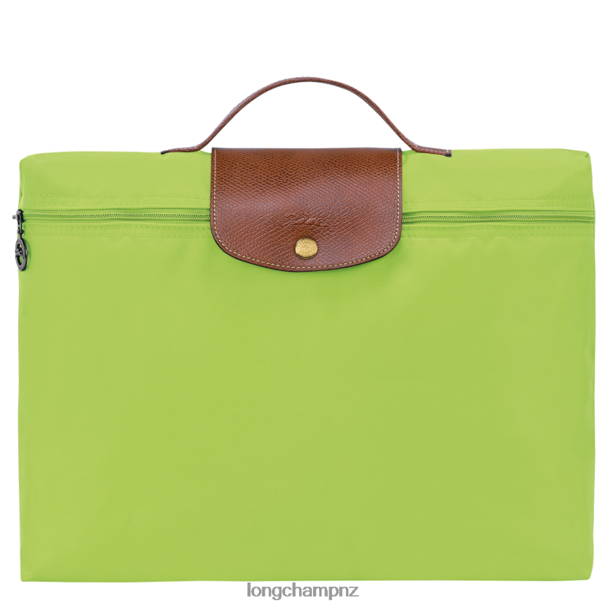 Men Green Light Longchamp Le Pliage Original Briefcase Bags L06408486