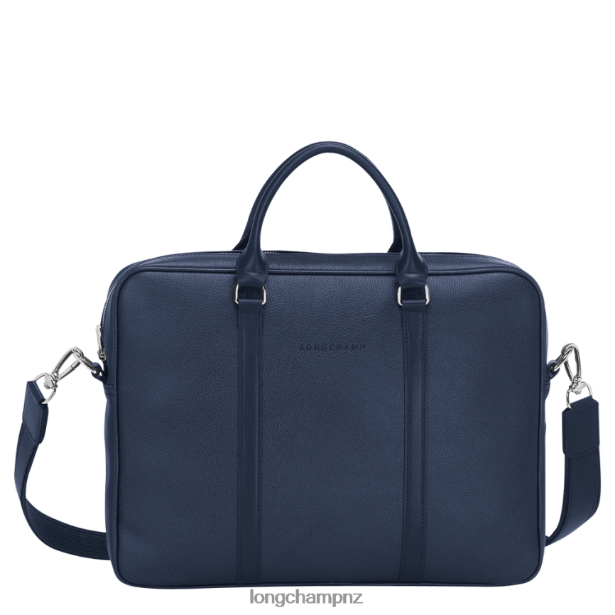 Men Navy Longchamp Le Foulonne Briefcase Bags L06408476