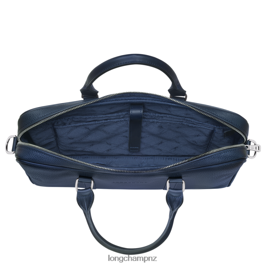 Men Navy Longchamp Le Foulonne Briefcase Bags L06408476