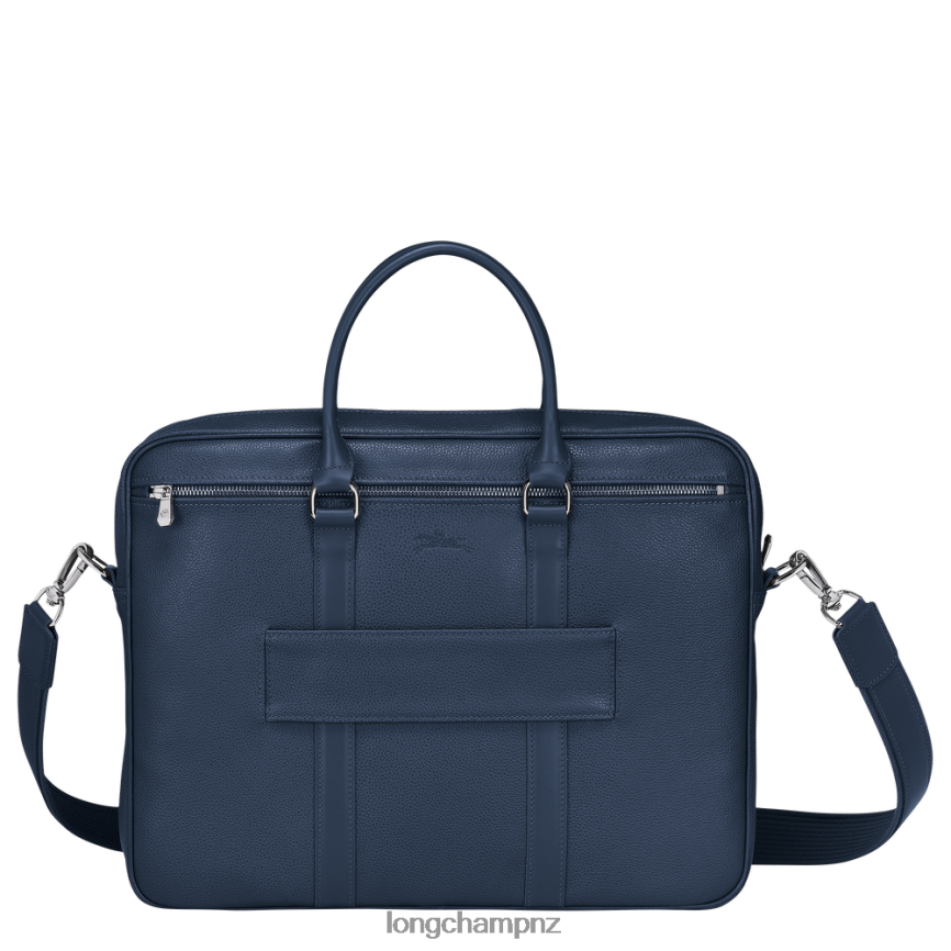 Men Navy Longchamp Le Foulonne Briefcase Bags L06408479