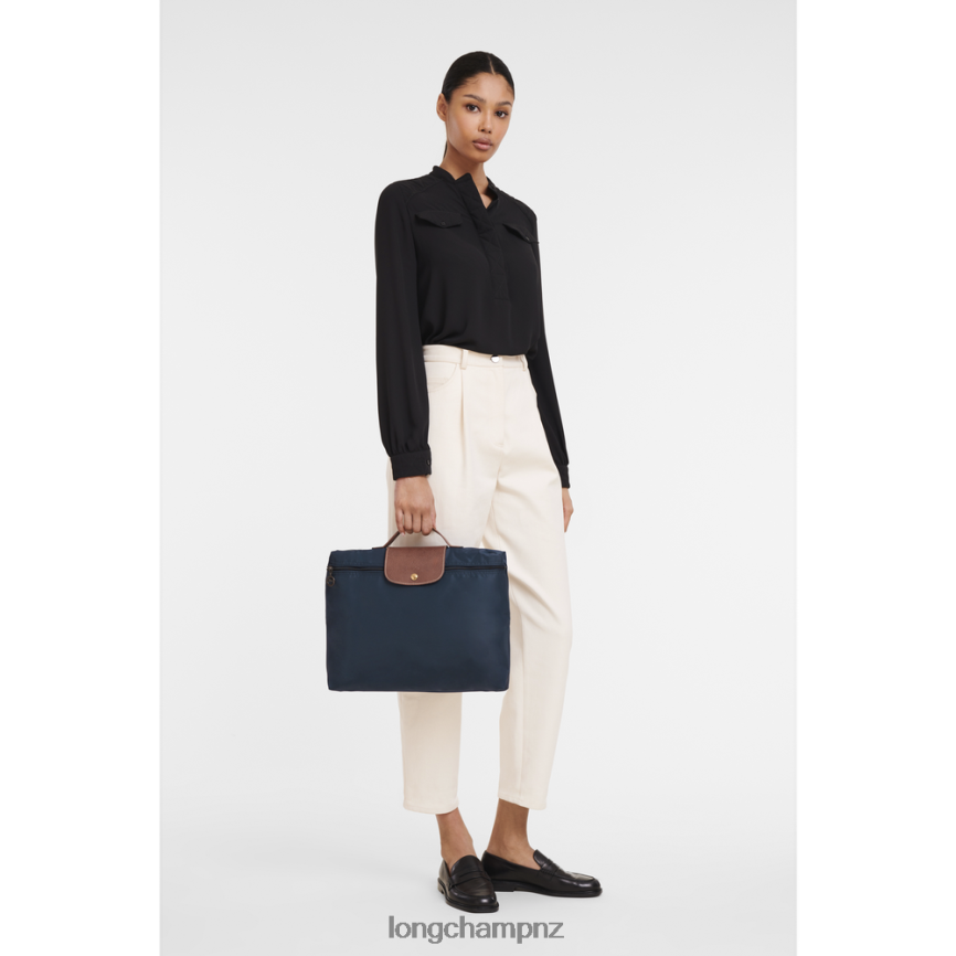 Men Navy Longchamp Le Pliage Original Briefcase Bags L06408488