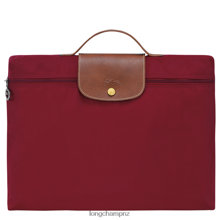 Men Red Longchamp Le Pliage Original Briefcase Bags L06408487