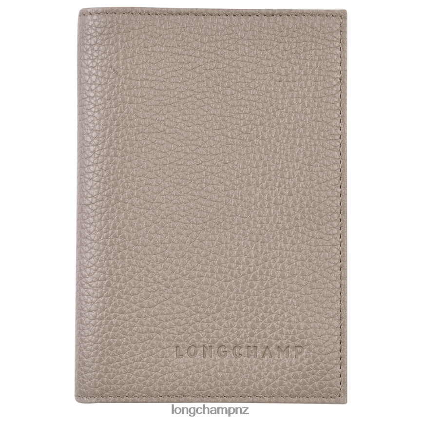 Men Turtledove Longchamp Le Foulonne Passport cover Leather Goods L06408728