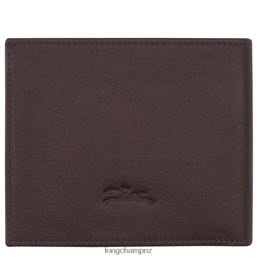 Men Mocha Longchamp sur Seine Wallet Leather Goods L064081128