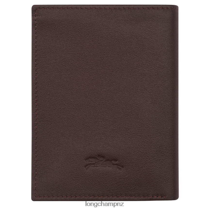 Men Mocha Longchamp sur Seine Wallet Leather Goods L064081130