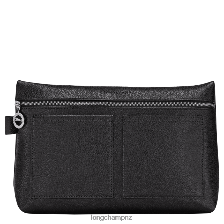 Men Black Longchamp Le Foulonne Toiletry case Bags L06408870