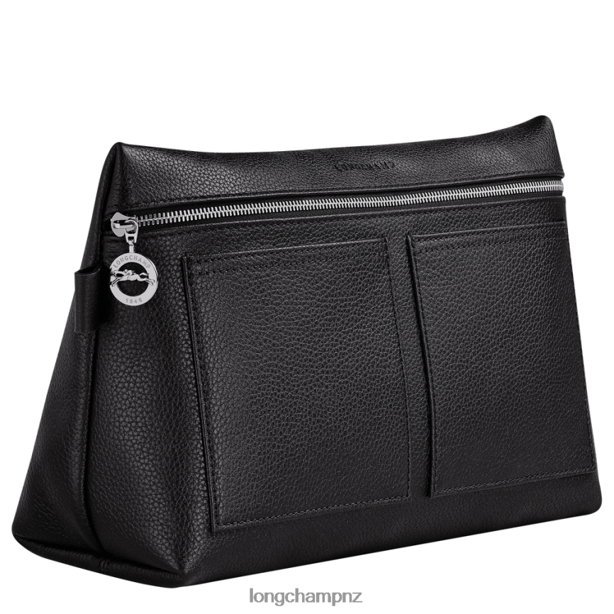 Men Black Longchamp Le Foulonne Toiletry case Bags L06408870