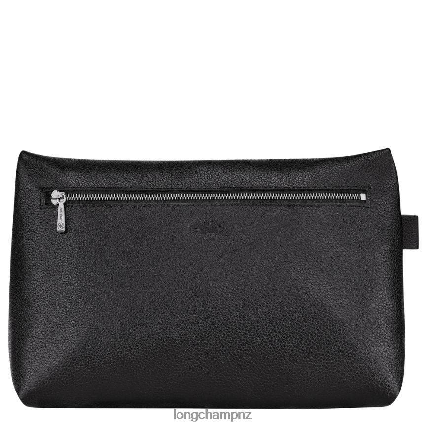 Men Black Longchamp Le Foulonne Toiletry case Bags L06408870