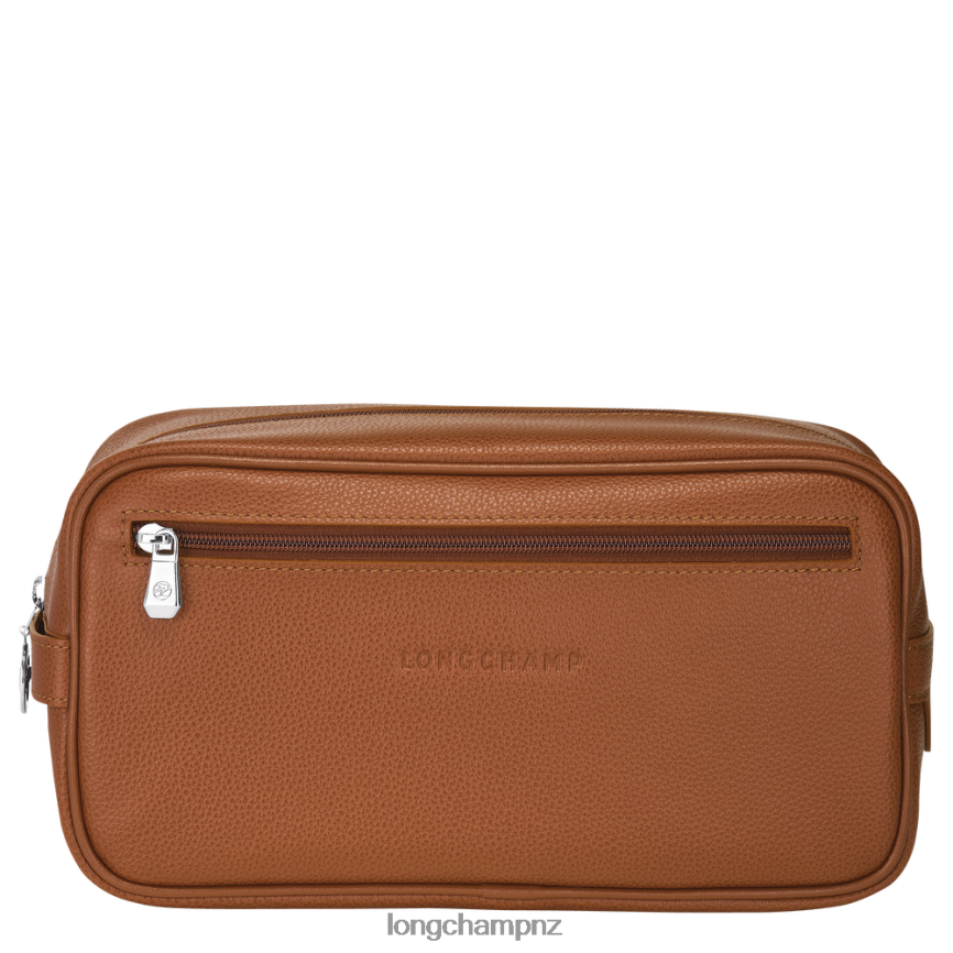 Men Caramel Longchamp Le Foulonne Toiletry case Bags L06408874