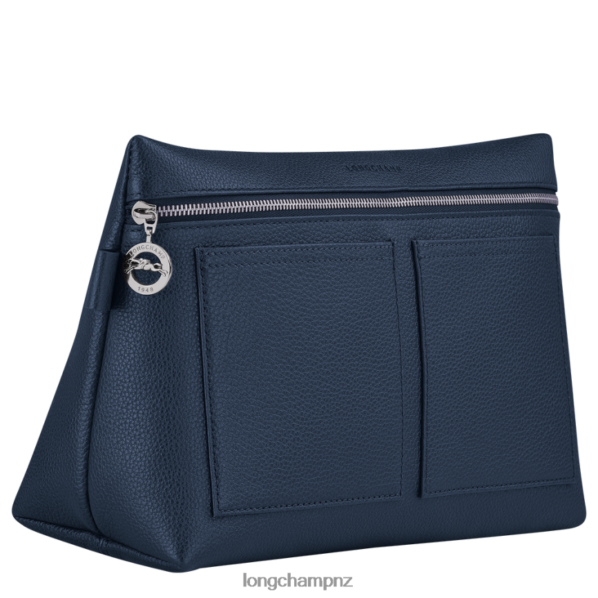 Men Navy Longchamp Le Foulonne Toiletry case Bags L06408871