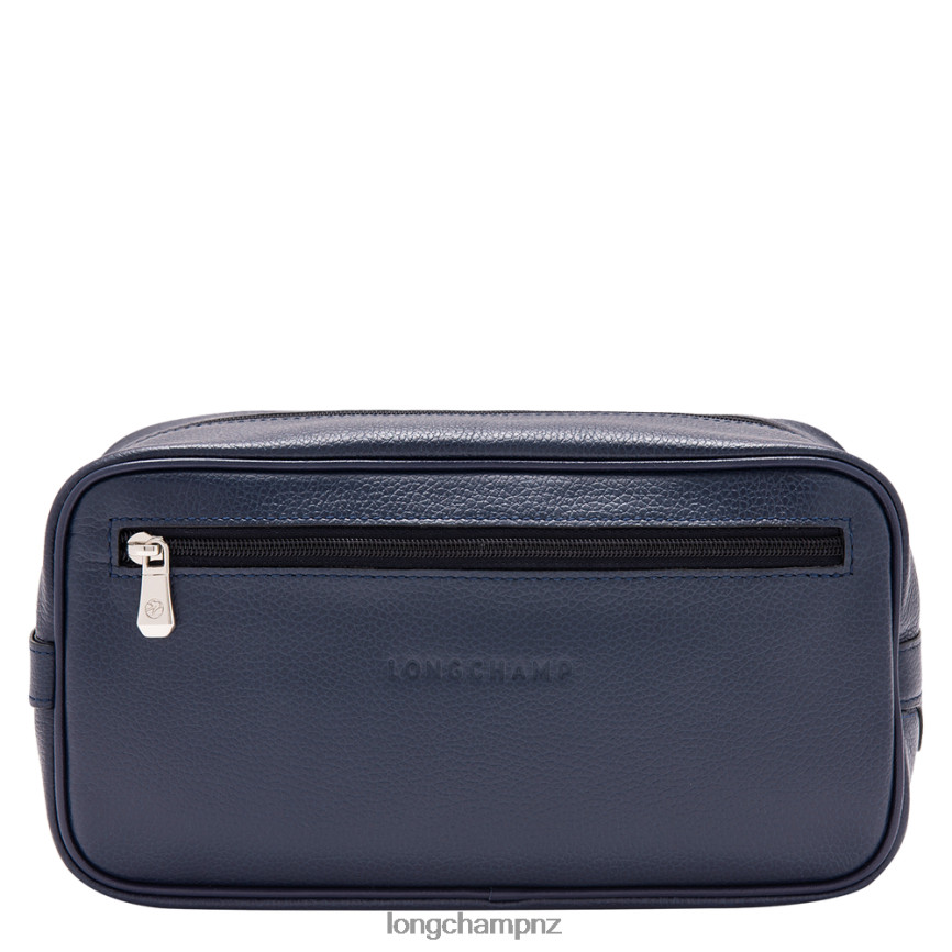 Men Navy Longchamp Le Foulonne Toiletry case Bags L06408873