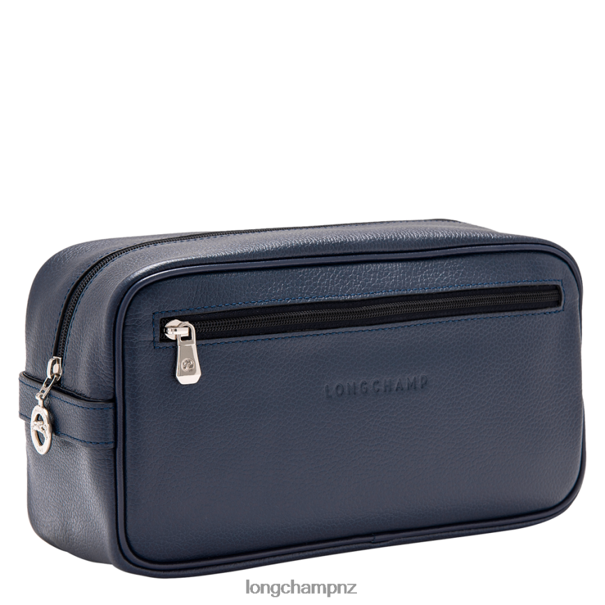 Men Navy Longchamp Le Foulonne Toiletry case Bags L06408873