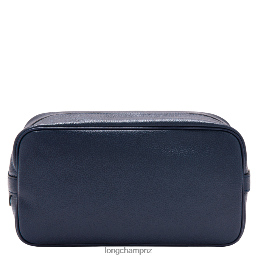 Men Navy Longchamp Le Foulonne Toiletry case Bags L06408873