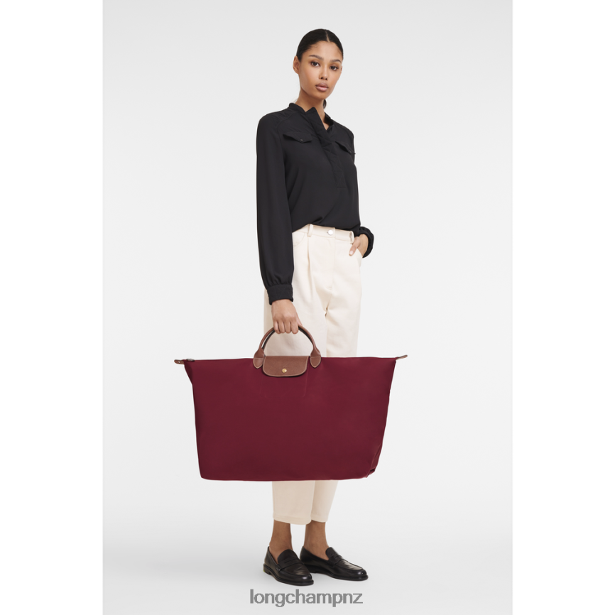 Men Red Longchamp Le Pliage Original Travel bag Bags L06408814