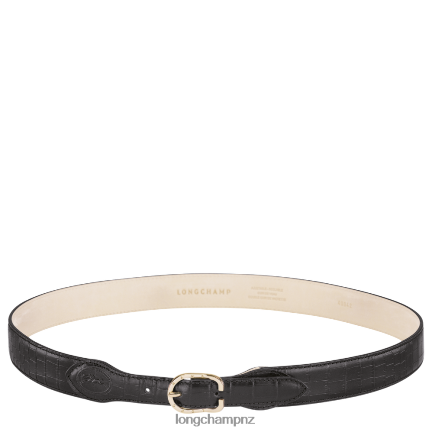 Women Black Longchamp 1980 belt Accessories L06408921