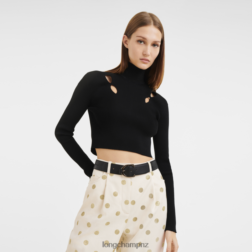 Women Black Longchamp 3D belt Accessories L06408947