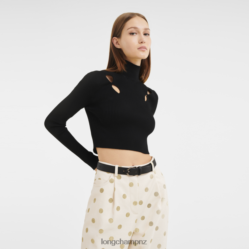 Women Black Longchamp 3D belt Accessories L06408949