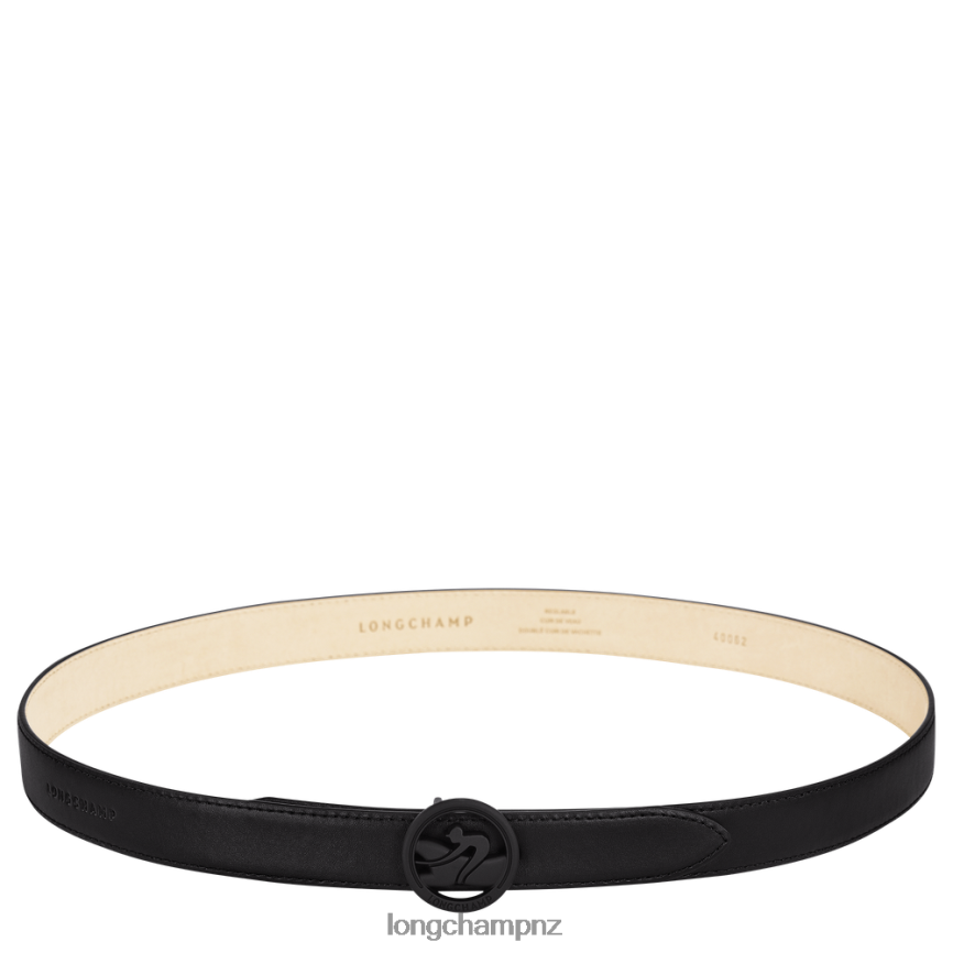 Women Black Longchamp Box-Trot belt Accessories L06408936