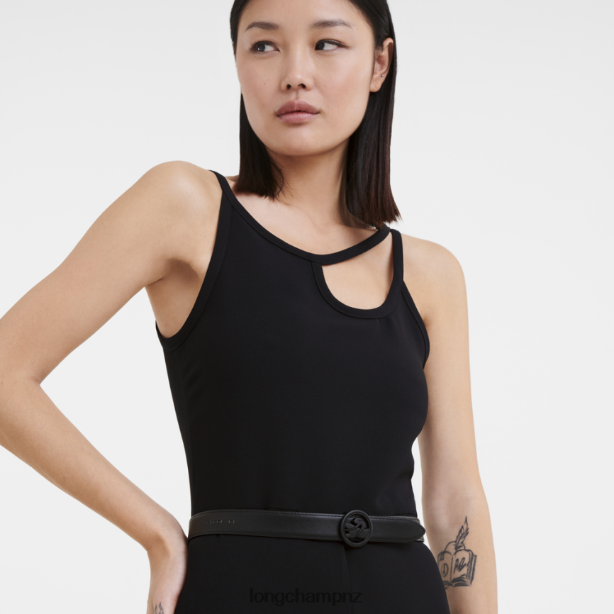 Women Black Longchamp Box-Trot belt Accessories L06408936