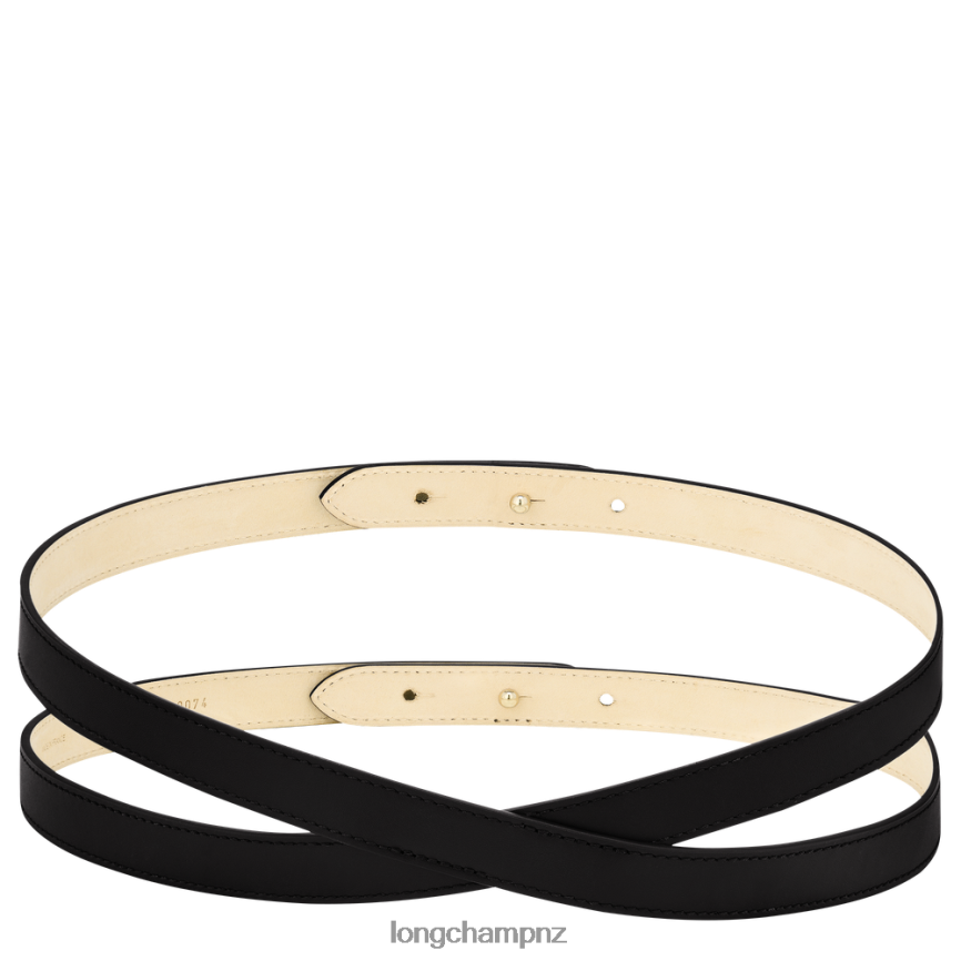 Women Black Longchamp Box-Trot belt Accessories L06408945