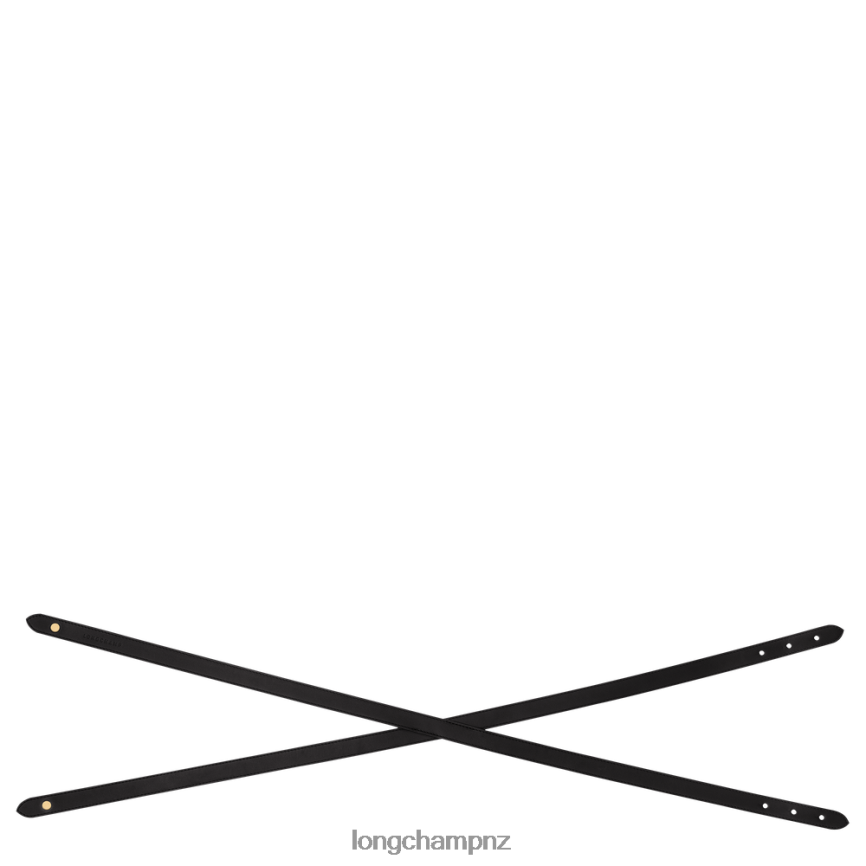 Women Black Longchamp Box-Trot belt Accessories L06408945