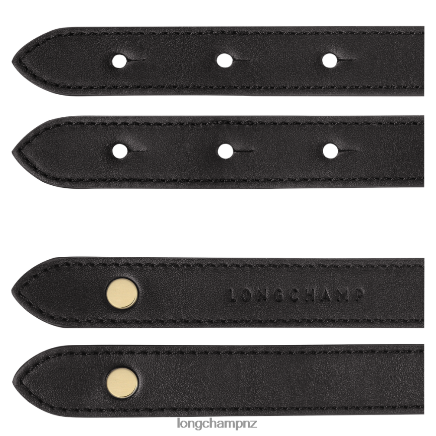 Women Black Longchamp Box-Trot belt Accessories L06408945