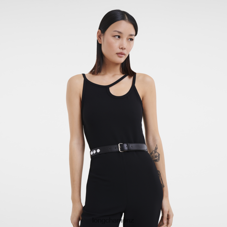 Women Black Longchamp Le Pliage belt Accessories L06408951