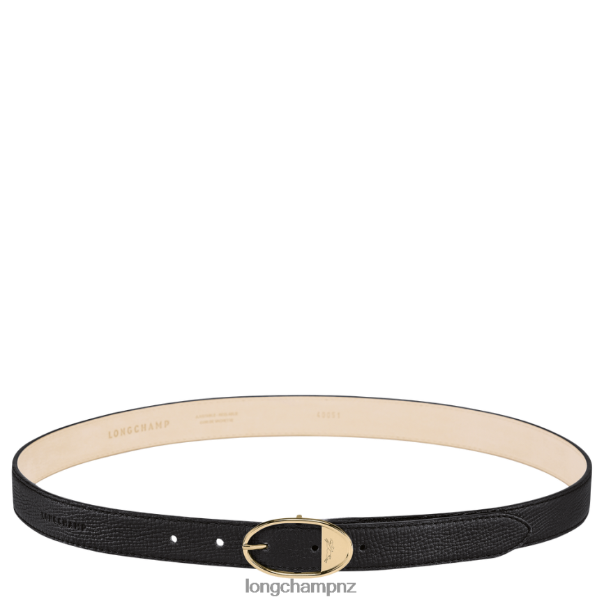 Women Black Longchamp Mailbox belt Accessories L06408922