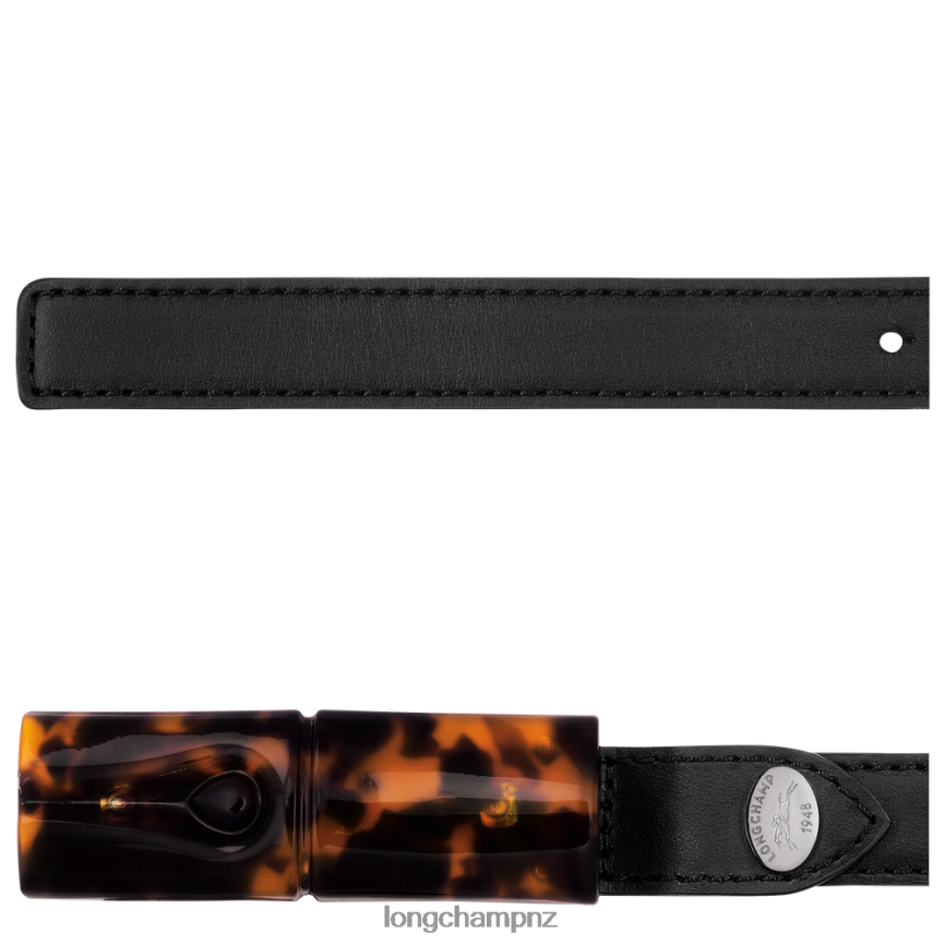 Women Black Longchamp Roseau belt Accessories L06408907