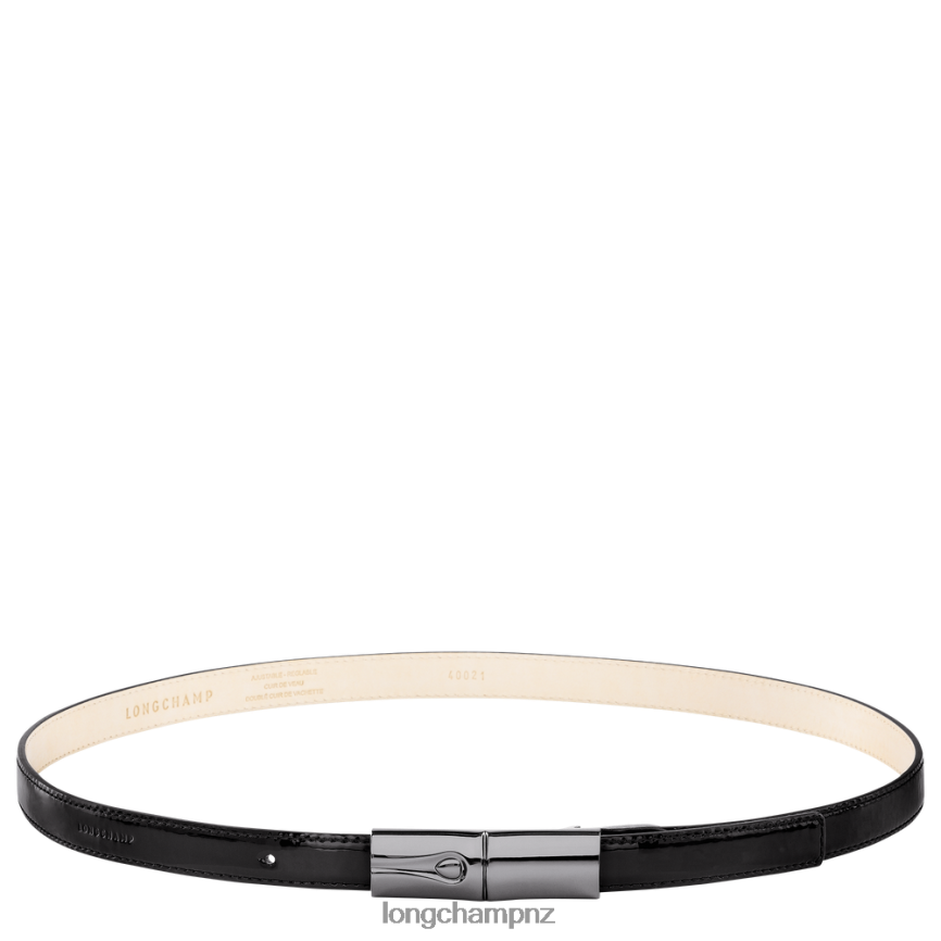 Women Black Longchamp Roseau belt Accessories L06408908