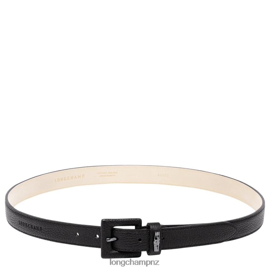 Women Black Longchamp Roseau belt Accessories L06408914
