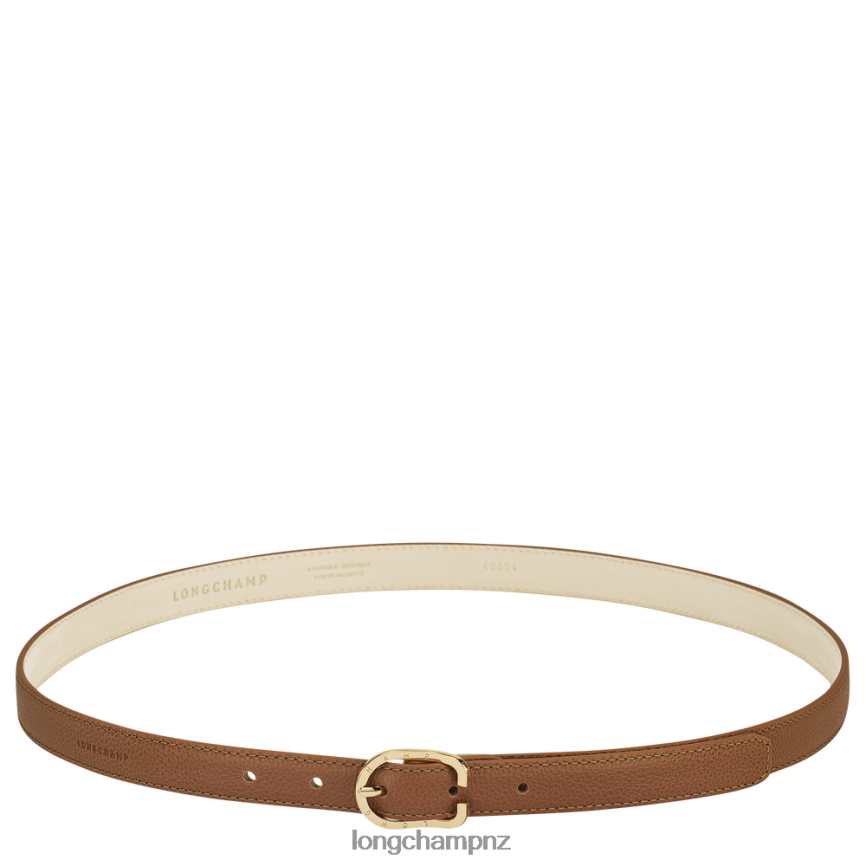 Women Caramel Longchamp Le Foulonne belt Accessories L06408927
